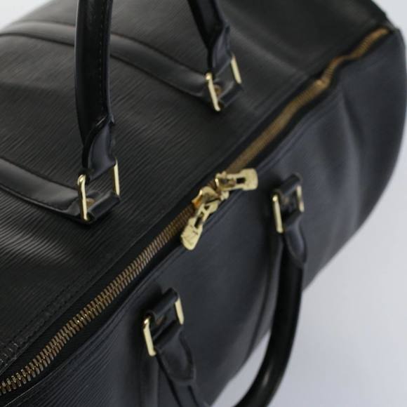 LOUIS VUITTON Epi Keepall 55 Boston Bag Noir Black M42952 LV Auth bs9967 - Picture 6 of 16